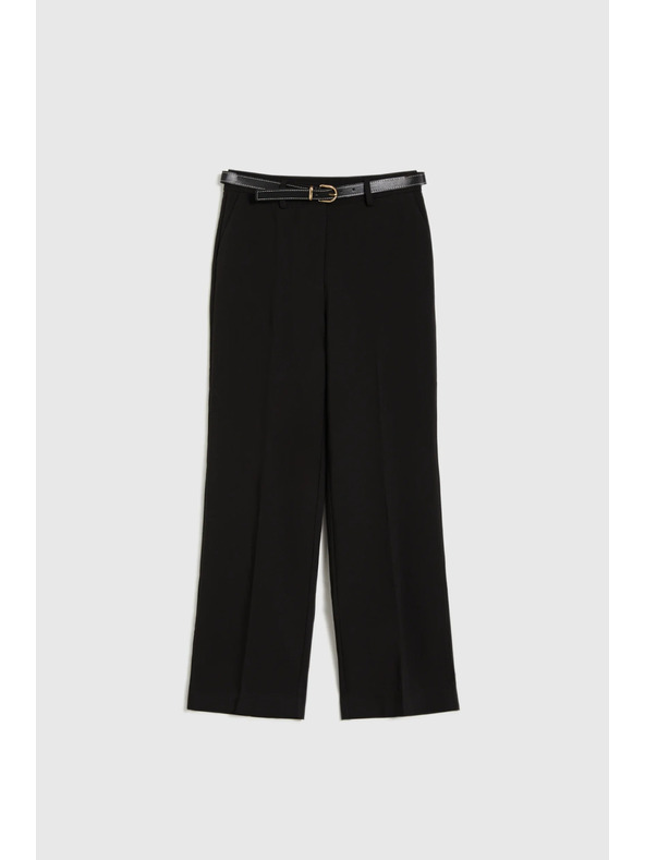Moodo Čierne nohavice s opaskom Moodo