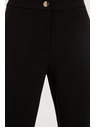 Moodo Hladké čierne nohavice Moodo