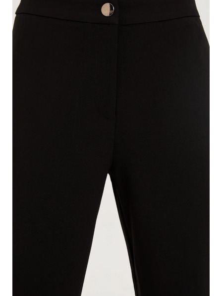 Moodo Hladké čierne nohavice Moodo