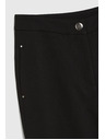 Moodo Hladké čierne nohavice Moodo