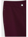 Moodo Hladké burgundské nohavice Moodo