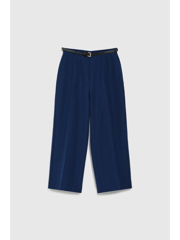 Moodo Tmavo modré nohavice s opaskom Moodo