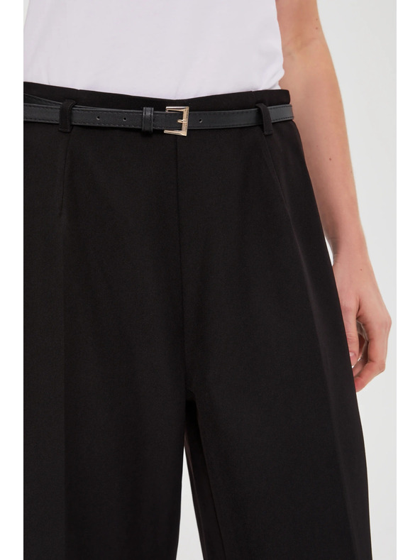 Moodo Čierne nohavice s opaskom Moodo