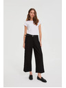 Moodo Čierne nohavice s opaskom Moodo