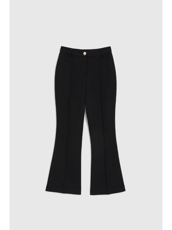 Moodo Čierne zvonové nohavice Moodo