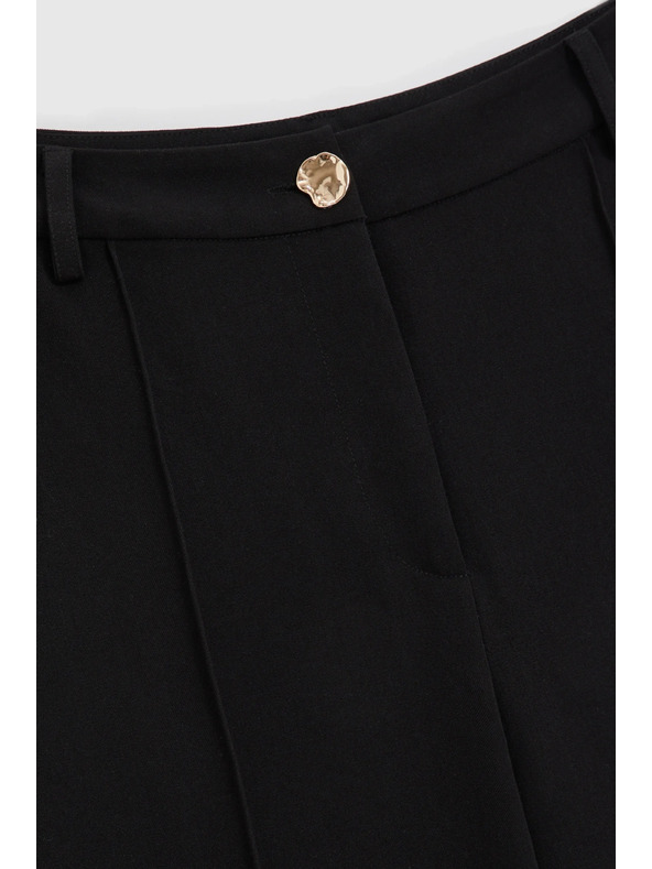 Moodo Čierne zvonové nohavice Moodo