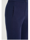 Moodo Hladké tmavo modré nohavice Moodo