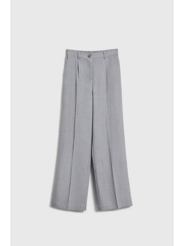 Moodo Šedé nohavice so štruktúrou Moodo