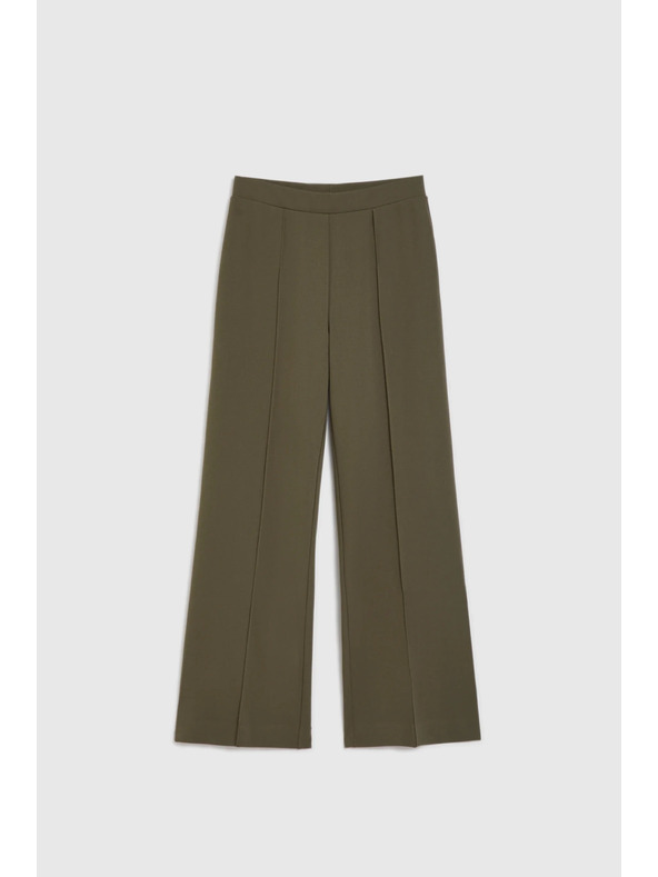 Moodo Hladké olivové nohavice Moodo