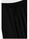 Moodo Čierne viskózové nohavice Moodo