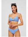 Moodo Pruhovaný modrý spodný diel plaviek Moodo
