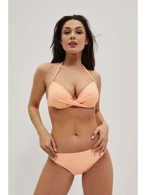 Moodo Spodný diel plaviek z hladkého materiálu broskyňový Moodo