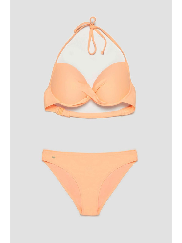 Moodo Spodný diel plaviek z hladkého materiálu broskyňový Moodo