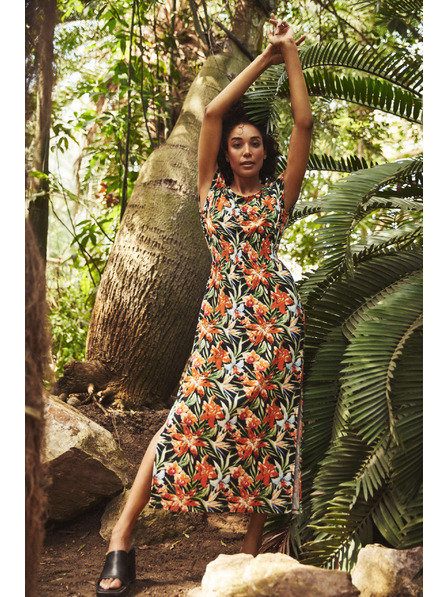 Moodo Šaty s kvetinovým potlačou Moodo