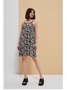Moodo Viskózové šaty s kvetinovým vzorom Moodo