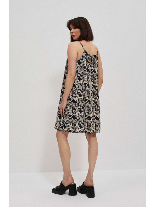 Moodo Viskózové šaty s kvetinovým vzorom Moodo