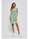 Moodo Vzorované viskózové šaty malachitové Moodo