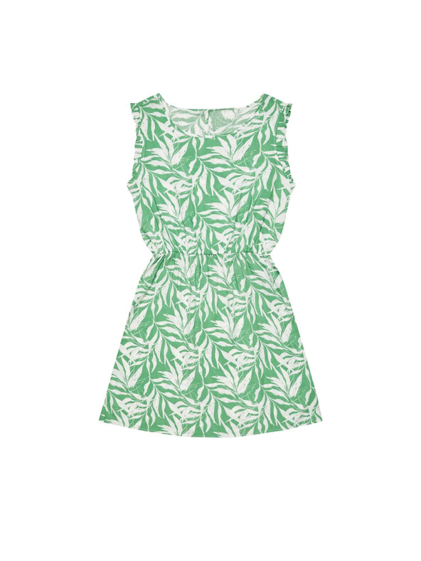 Moodo Vzorované viskózové šaty malachitové Moodo