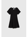 Moodo Čierne bavlnené šaty s odhalenými chrbtom Moodo