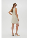Moodo Elegantné šaty béžové Moodo