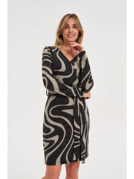 Moodo Priliehavé šedé šaty Moodo