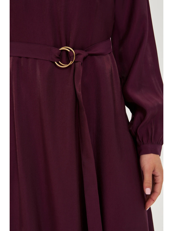 Moodo Vínové midi šaty Moodo