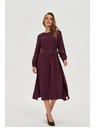 Moodo Vínové midi šaty Moodo