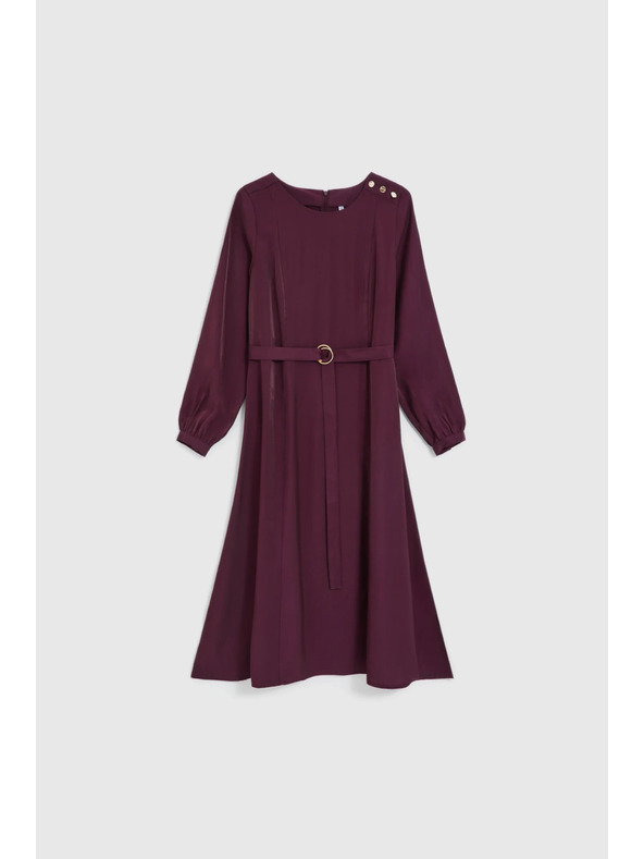 Moodo Vínové midi šaty Moodo