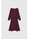 Moodo Vínové midi šaty Moodo