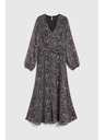 Moodo Vzorované šaty čierne Moodo