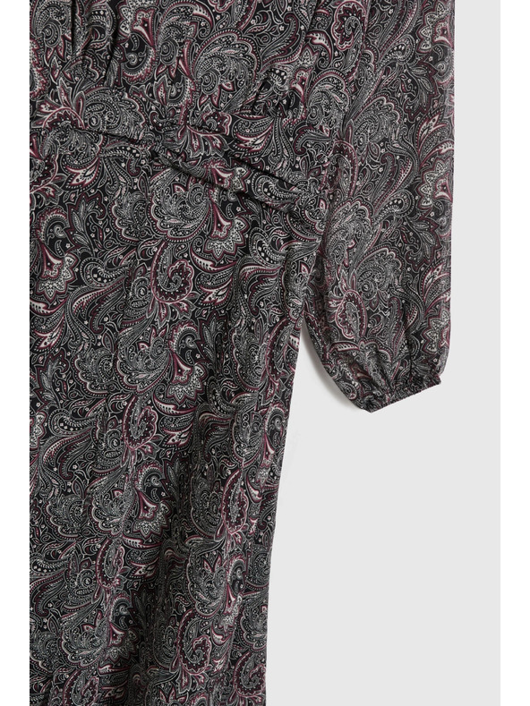 Moodo Vzorované šaty čierne Moodo