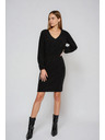 Moodo Lesklé šaty čierne Moodo