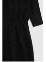 Moodo Čierne šaty zdobené trblietavou niťou Moodo