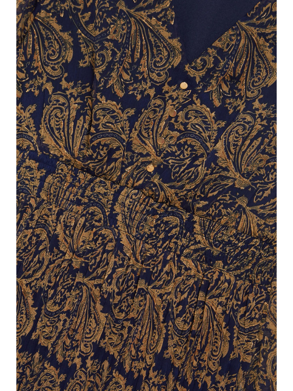 Moodo Vzorované šaty tmavo modré Moodo