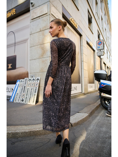 Moodo Čierne midi šaty Moodo