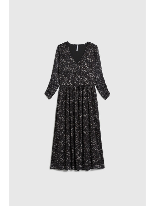 Moodo Čierne midi šaty Moodo
