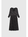 Moodo Čierne midi šaty Moodo