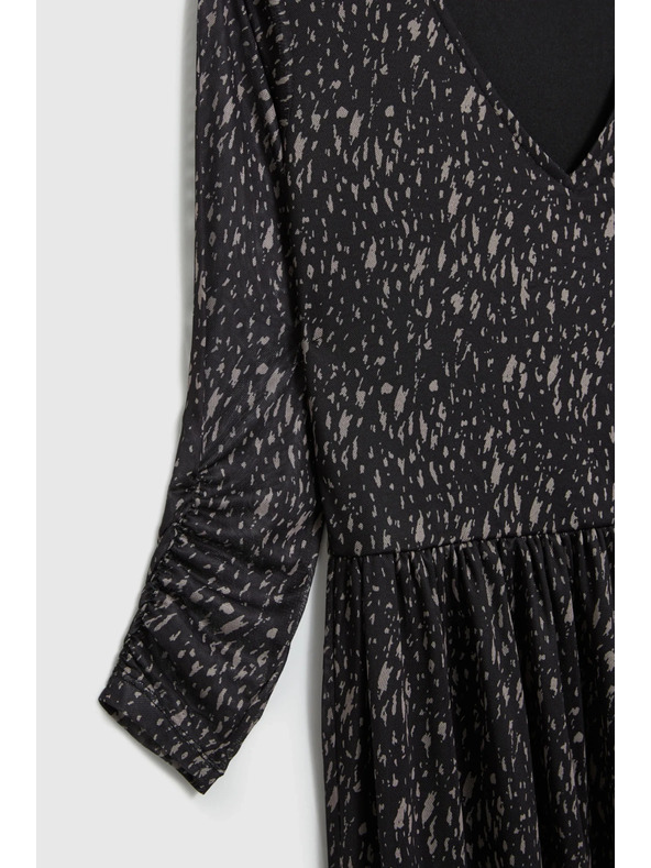 Moodo Čierne midi šaty Moodo