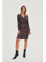 Moodo Priliehavé čierne šaty Moodo