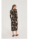 Moodo Vzorované šaty čierne Moodo