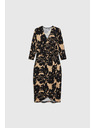 Moodo Vzorované šaty čierne Moodo