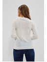 Moodo Perleťový sveter s čipkovanou ozdobou Moodo
