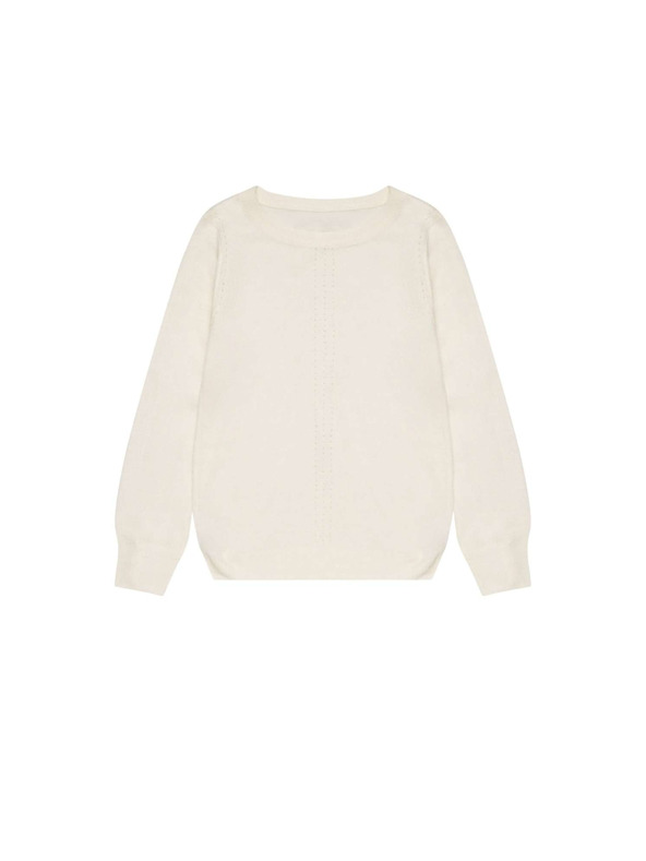 Moodo Perleťový sveter s čipkovanou ozdobou Moodo