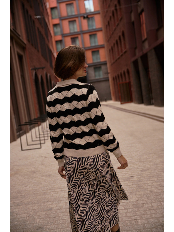 Moodo Sveter s golierom béžový Moodo