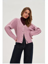 Moodo Ružový kardigán Moodo