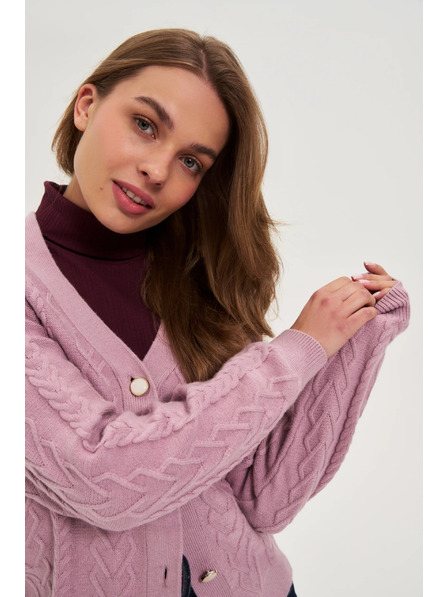 Moodo Ružový kardigán Moodo