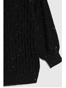 Moodo Sveter s flitrami čierny Moodo
