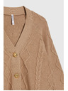Moodo Pletený béžový kardigán Moodo