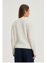 Moodo Sveter s ozdobným pletením ecru Moodo