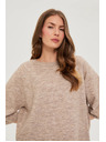 Moodo Sveter s krátkymi rukávmi béžový Moodo